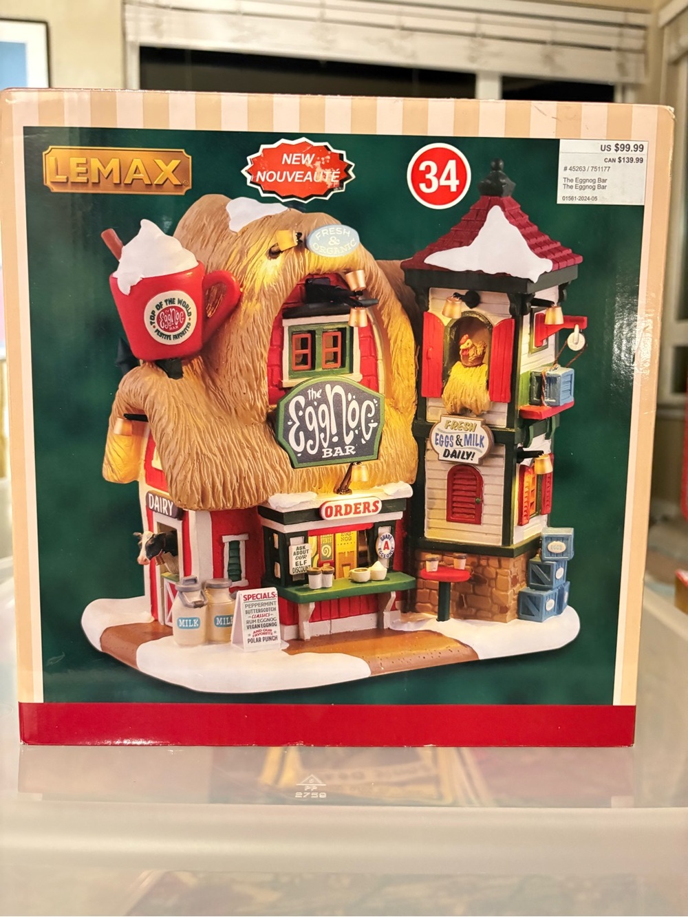 Lemax The Eggnog Bar 45263 Santa’s Wonderland Lighted Christmas Village